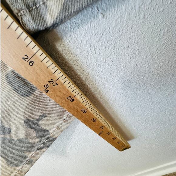 Hudson Nico Peyote Camo Mid-Rise Split Ankle Front Zip Jeans 29 - Picture 16 of 16